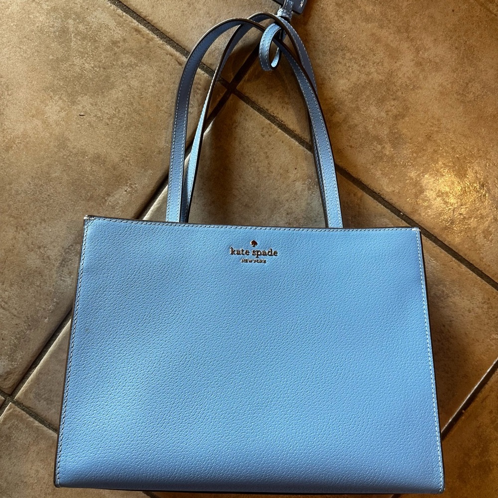 Kate Spade Light Blue Leather Tote